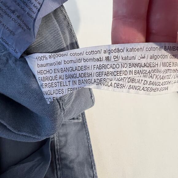 Zara Women’s Trf Cargo Pants Size 10 Light Blue Wide Leg Multi Pocketed - Picture 9 of 9